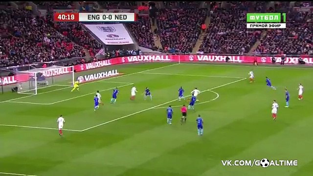 Jamie Vardy Goal - England 1 - 0 Netherlands - 29-03-2016