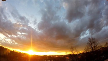 Beautiful sky during sunset Full HD