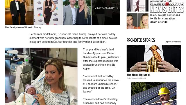 Ivanka Trump And Husband Jared Kushner Bring Home Baby Boy