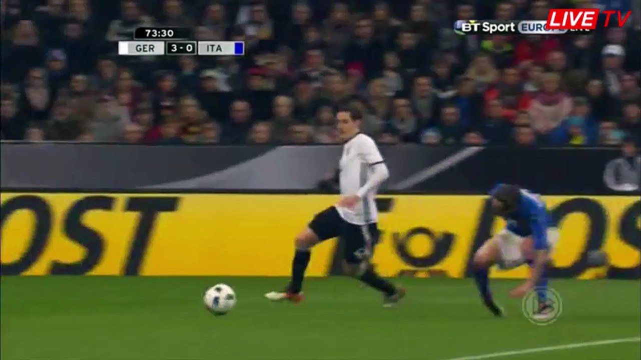 4-0 Mesut Ozil Penalty Goal - Germany 4-0 Italy 29.03.2016