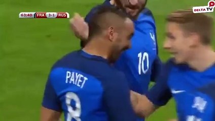 Super free kick Dimitry Payet  FRANCE 3-1 Russia