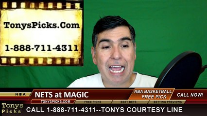 Orlando Magic vs. Brooklyn Nets Free Pick Prediction NBA Pro Basketball Odds Preview 3-29-2016