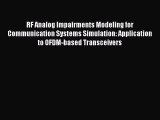 Read RF Analog Impairments Modeling for Communication Systems Simulation: Application to OFDM-based