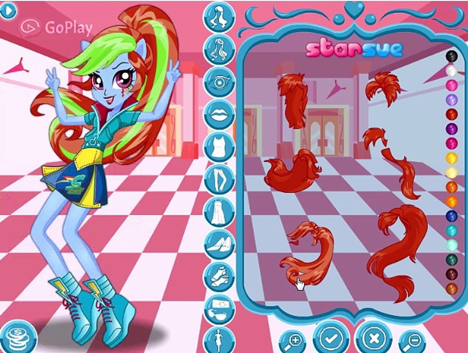 Rainbow Dash School Spirit Style