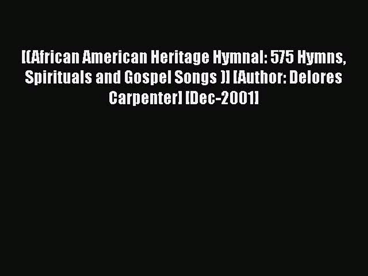 ⁣Download [(African American Heritage Hymnal: 575 Hymns Spirituals and Gospel Songs )] [Author: