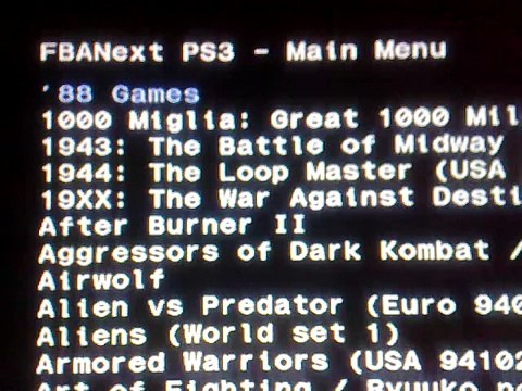 THE BIGGEST ROM SET running on FBANext ps3 3.55 jailbroke ( check out description for free roms )