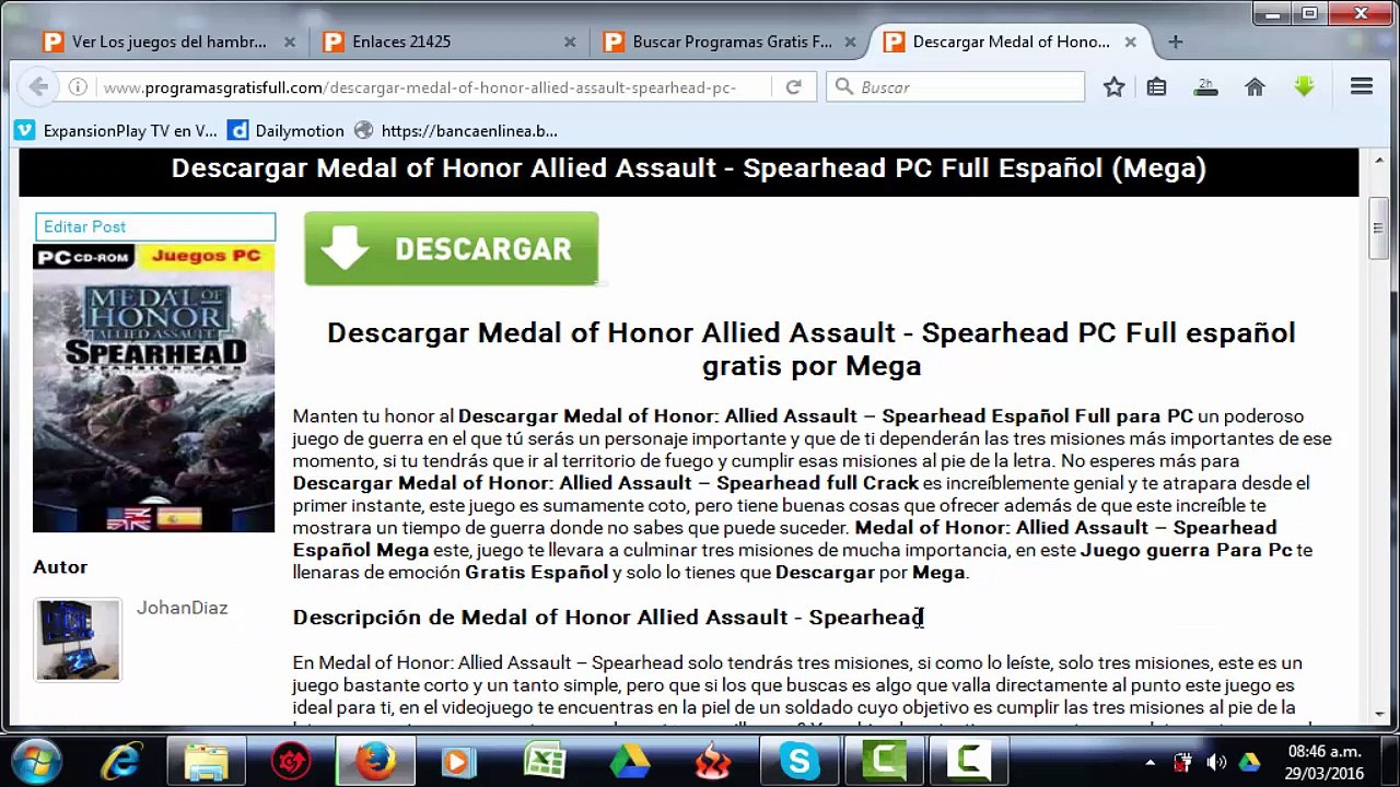Descargar Juego Medal of Honor Allied Assault Gratis full
