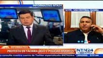 Diputado Juan Carlos Palencia asegura que Vielma Mora y parlamentarios del PSUV orquestaron protesta en Táchira que dejó 2 policías muertos