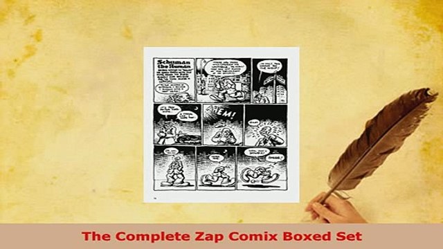 PDF The Complete Zap Comix Boxed Set Read Full Ebook
