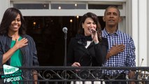 Idina Menzel Sings National Anthem at White House Easter Egg Roll