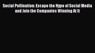[PDF] Social Pollination: Escape the Hype of Social Media and Join the Companies Winning At