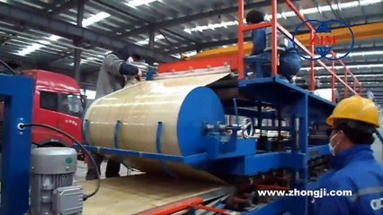 SP7 ligne de fabrication de panneau sandwich en laine minéral manuel