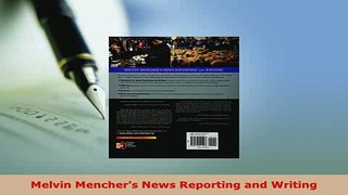 PDF  Melvin Menchers News Reporting and Writing PDF Book Free