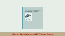 Download  Seven Interviews with Tadao Ando PDF Full Ebook