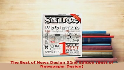 PDF  The Best of News Design 32nd Edition Best of Newspaper Design Read Full Ebook