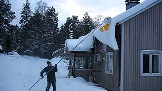 Lumenpudottaja Tarmo - lumikielekkeiden poisto ilman kiipeilyä