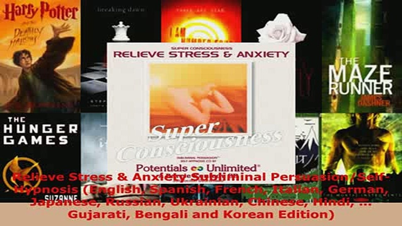 PDF  Relieve Stress  Anxiety Subliminal PersuasionSelfHypnosis English Spanish French  EBook