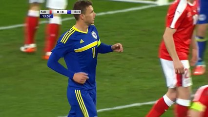 Скачать видео: Amical - Dzeko-Pjanic, duo magique contre la Suisse