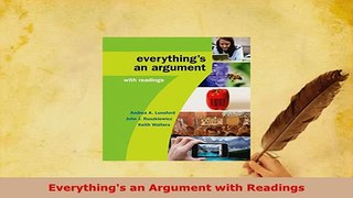 PDF  Everythings an Argument with Readings PDF Book Free