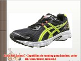 Asics Gel Galaxy 7 - Zapatillas de running para hombre color Blk/Lime/Silver talla 43.5