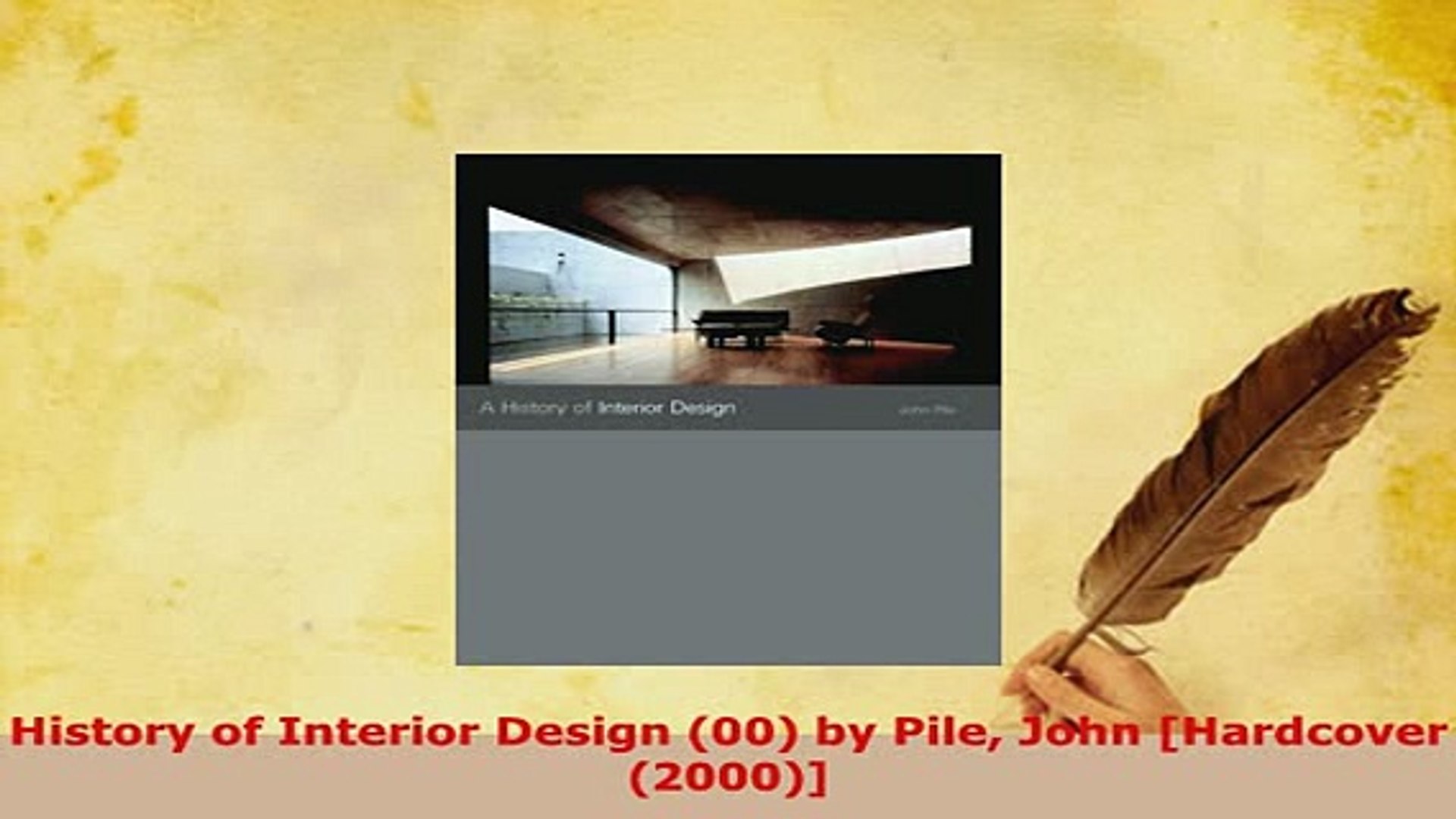 Pdf History Of Interior Design 00 By Pile John Hardcover 2000 Download Full Ebook