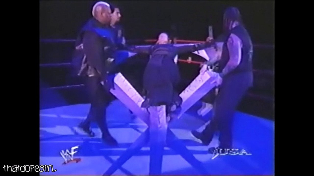 The Undertaker attemps to marry Stephanie McMahon 4-26-99
