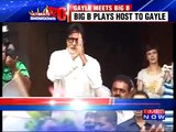 Chris Gayle Meets Amitabh Bachchan Ahead of India vs West Indies World T20 Semis