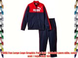 PUMA Fun Large Logo Graphic Poly Suit - Chándal para niño color azul / rojo talla 164