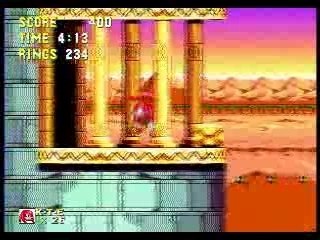 Sandopolis Zone Act 1 Knuckles