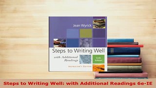 Download  Steps to Writing Well with Additional Readings 6eIE Free Books