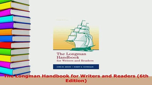 PDF The Longman Handbook for Writers and Readers 6th Edition Download Full Ebook