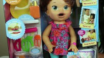 BABY ALIVE EATS PLAY DOH AND POOP IT OUT Snackin Sara kids toys playdough Ryan ToysReview