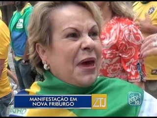 14-03-2016 - MANIFESTAÇÃO EM NOVA FRIBURGO - ZOOM TV JORNAL