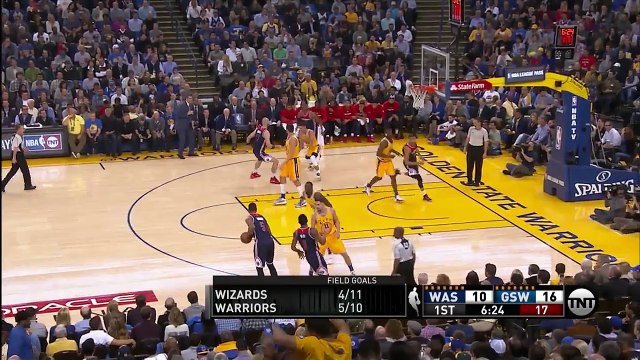 John Wall's Chasedown Block on Stephen Curry Wizards vs Warriors March 29, 2016 NBA 2015-16