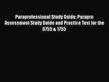 Download Paraprofessional Study Guide: Parapro Assessment Study Guide and Practice Test for