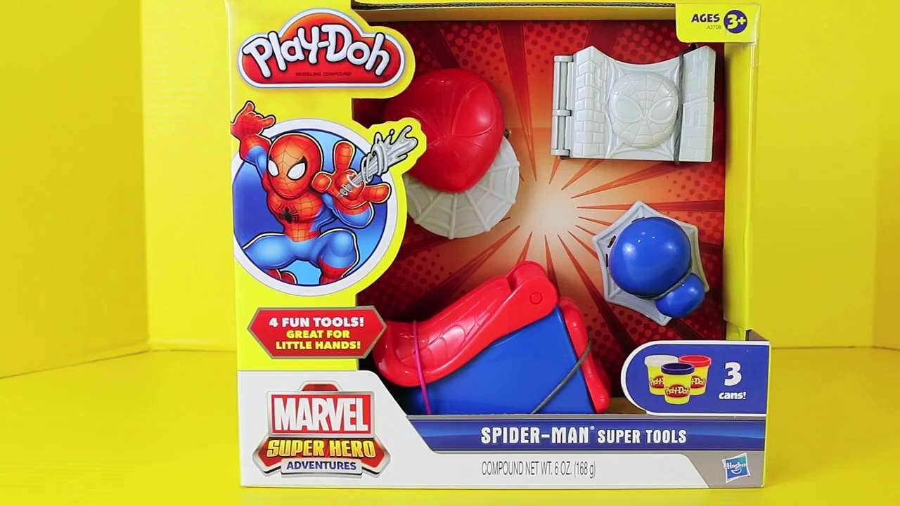 Play Doh Spider-Man Super Tools Spiderman Play Dough Spider Web Spider Man Venom DisneyCar