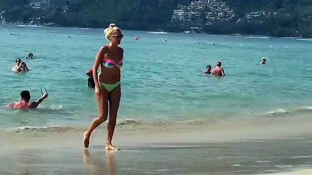 Beautiful women at Patong beach Phuket THAILAND 2016