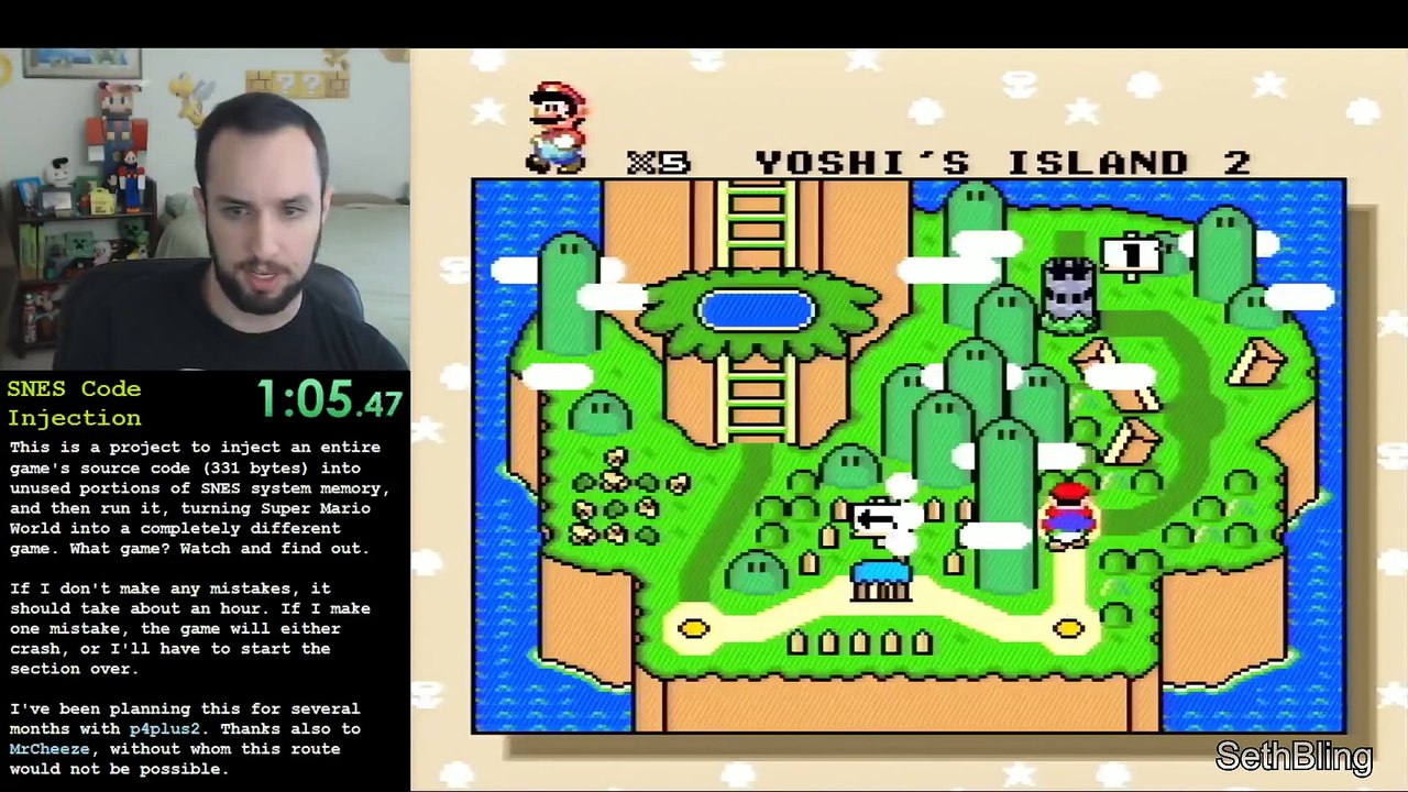 SNES Code Injection -- Flappy Bird in SMW