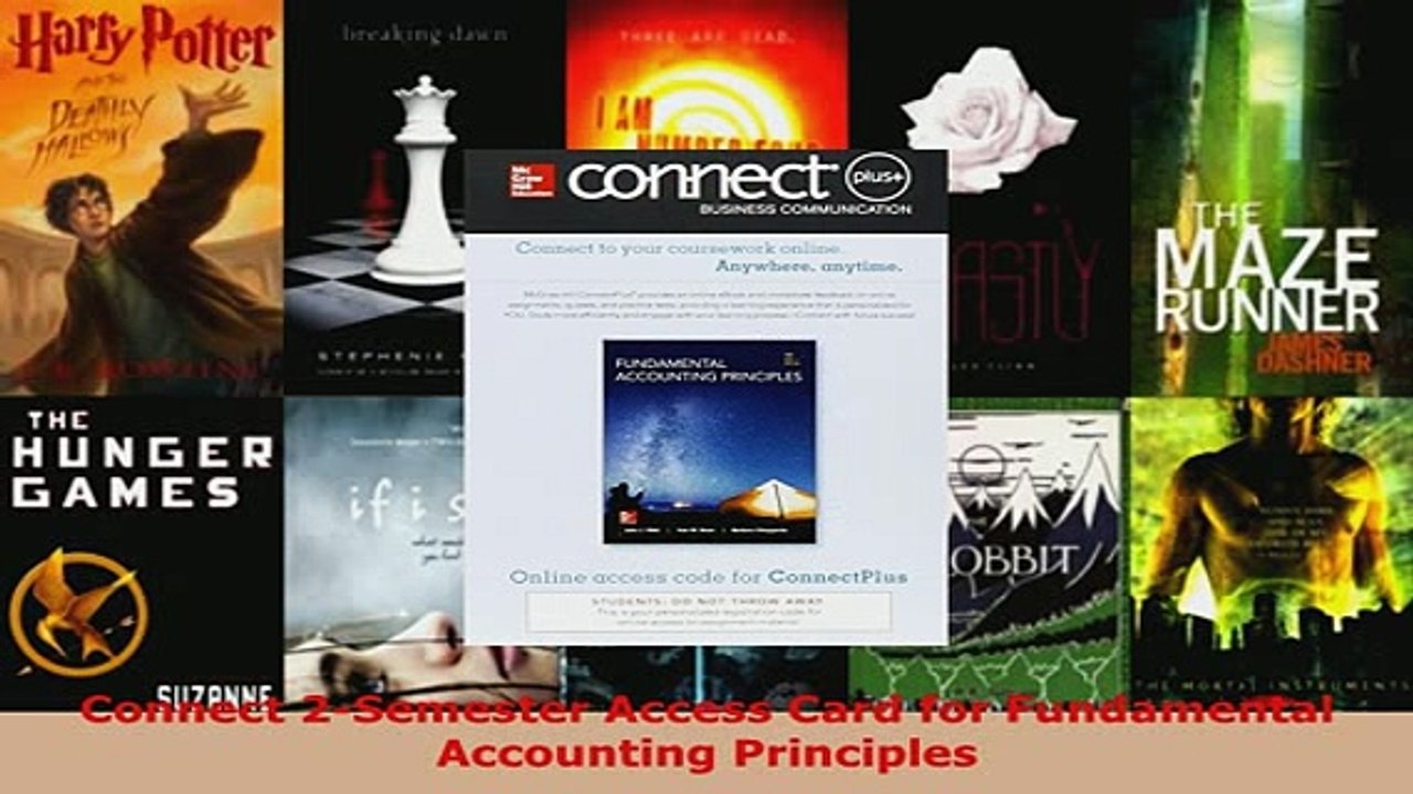 Download  Connect 2Semester Access Card for Fundamental Accounting Principles  Read Online