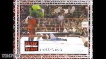 Triple H (disguised as Goldust) attacks Kane 3-22-99