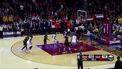 Tristan Thompson Jumps on Dwight Howard - Rockets vs Cavaliers - March 29, 2016 - NBA 2015-16