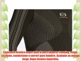 Camiseta térmica negra talla M para deporte (running esquí ciclismo senderismo o correr) para