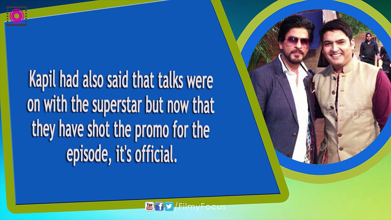 Shah Rukh Khan shoots promo for opening episode of The Kapil Sharma Show