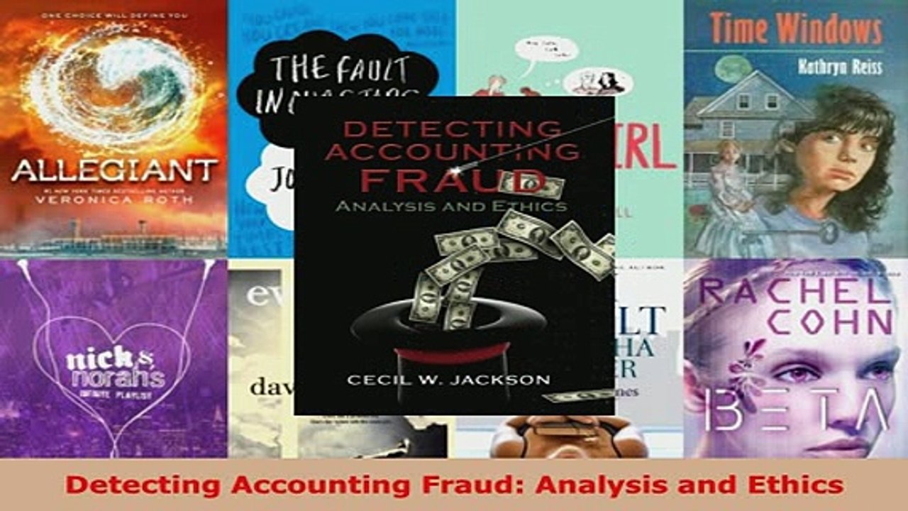 PDF  Detecting Accounting Fraud Analysis and Ethics  EBook