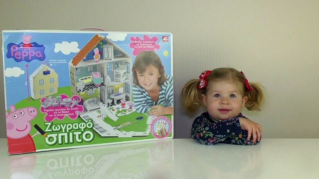 ✿ СВИНКА ПЕППА Peppa Pig Домик Свинка Пеппа из Картон