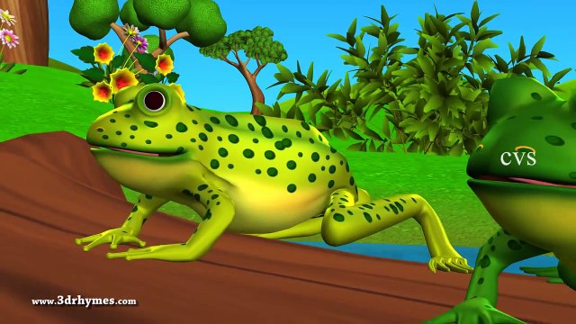 Five little Speckled Frogs - 3D Animation English Nursery rhyme for chlidren