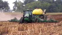 John Deere 8360RT Tractor Seeding Canola