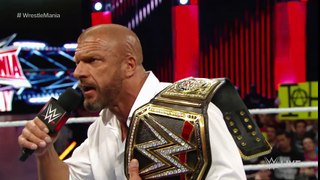 Roman Reigns sparks a chaotic brawl with Triple H- Raw, March 28, 2016