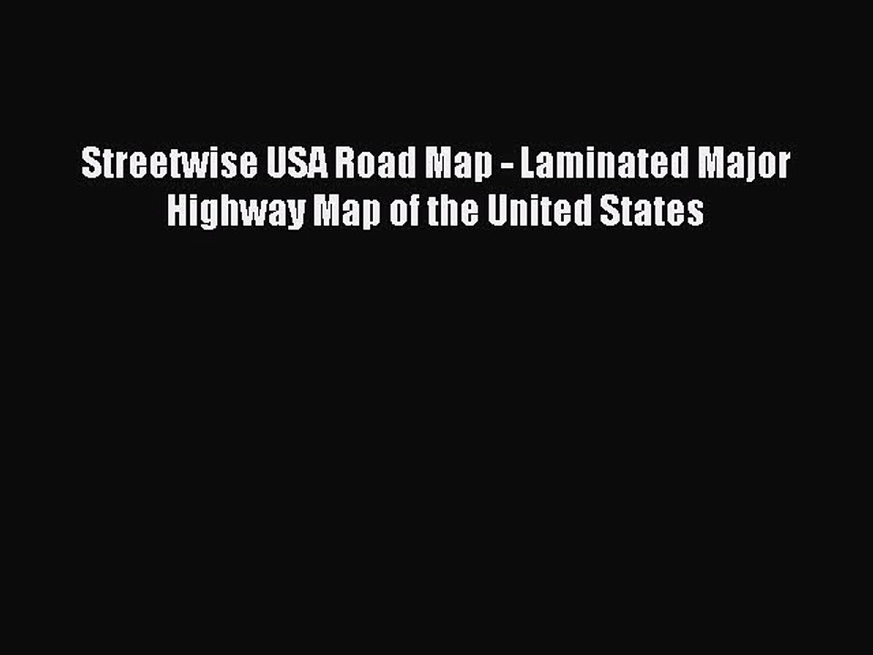 Read Streetwise USA Road Map - Laminated Major Highway Map of the United States Ebook Free
