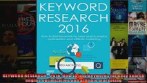 KEYWORD RESEARCH  2016 How to find keywords for easy search engine optimization and